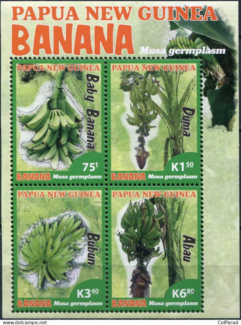 PAPUA NEW GUINEA - 2017 - MINIATURE SHEET MNH ** - Native Banana Species - Papouasie-Nouvelle-Guinée