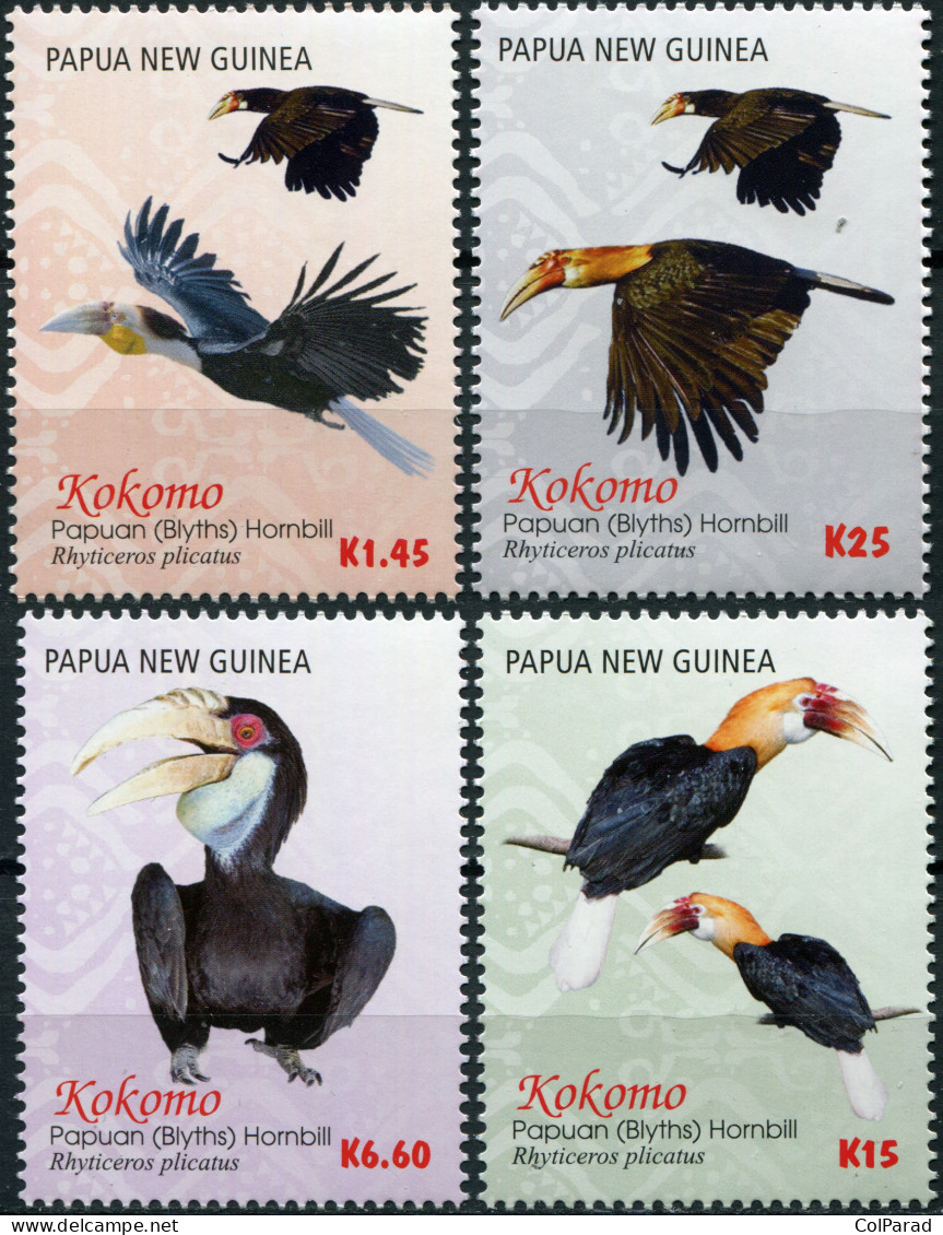 PAPUA NEW GUINEA - 2016 - SET OF 4 STAMPS MNH ** - Kokomo - Papuan Hornbill - Papoea-Nieuw-Guinea