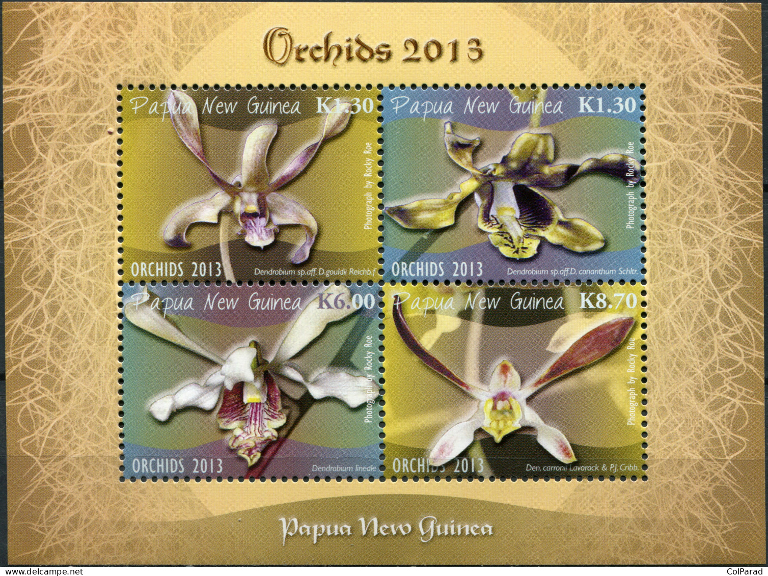 PAPUA NEW GUINEA - 2013 - MINIATURE SHEET MNH ** - Orchids Of Papua New Guinea - Papouasie-Nouvelle-Guinée