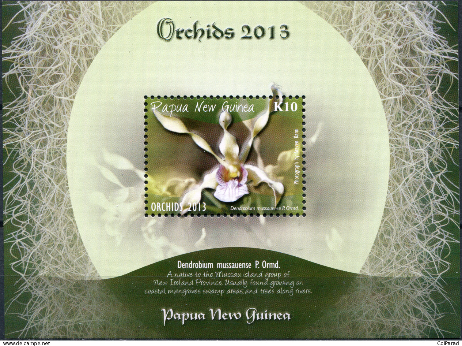 PAPUA NEW GUINEA - 2013 - SOUVENIR SHEET MNH ** - Orchids Of Papua New Guinea - Papouasie-Nouvelle-Guinée