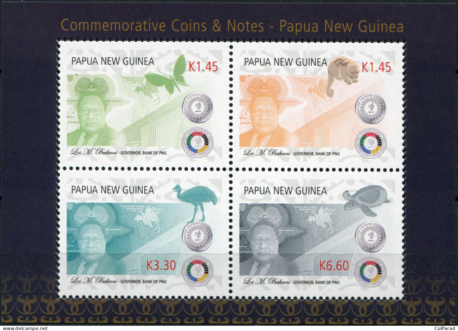 PAPUA NEW GUINEA - 2016 - M/S MNH ** - Commemorative Coins And Notes PNG - Papouasie-Nouvelle-Guinée