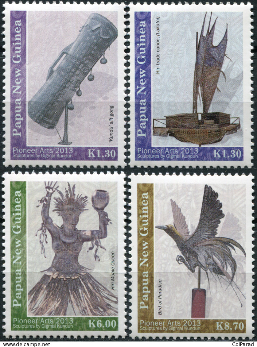 PAPUA NEW GUINEA - 2013 - SET OF 4 STAMPS MNH ** - Pioneer Art - Papouasie-Nouvelle-Guinée