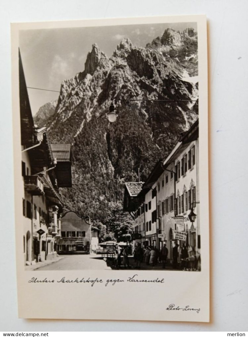 D202634   AK- CPA  - Mittenwald - Untere Marktstraße Gegen Karwendel - Photo Lorenz  -   Ca 1920-30 - Mittenwald