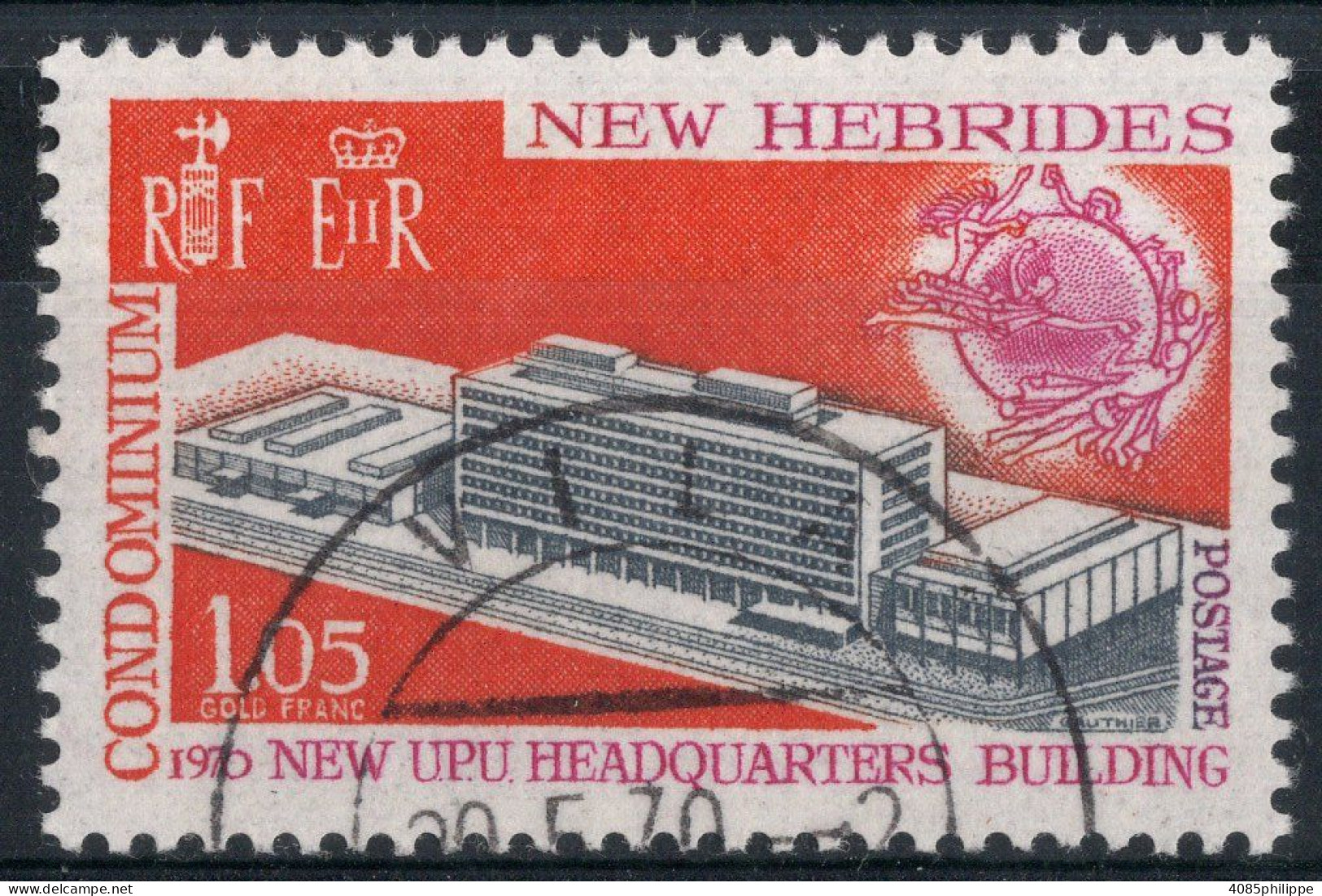 Nouvelles HEBRIDES Timbre-poste N°293 Oblitéré TB  Cote : 2€25 - Usati