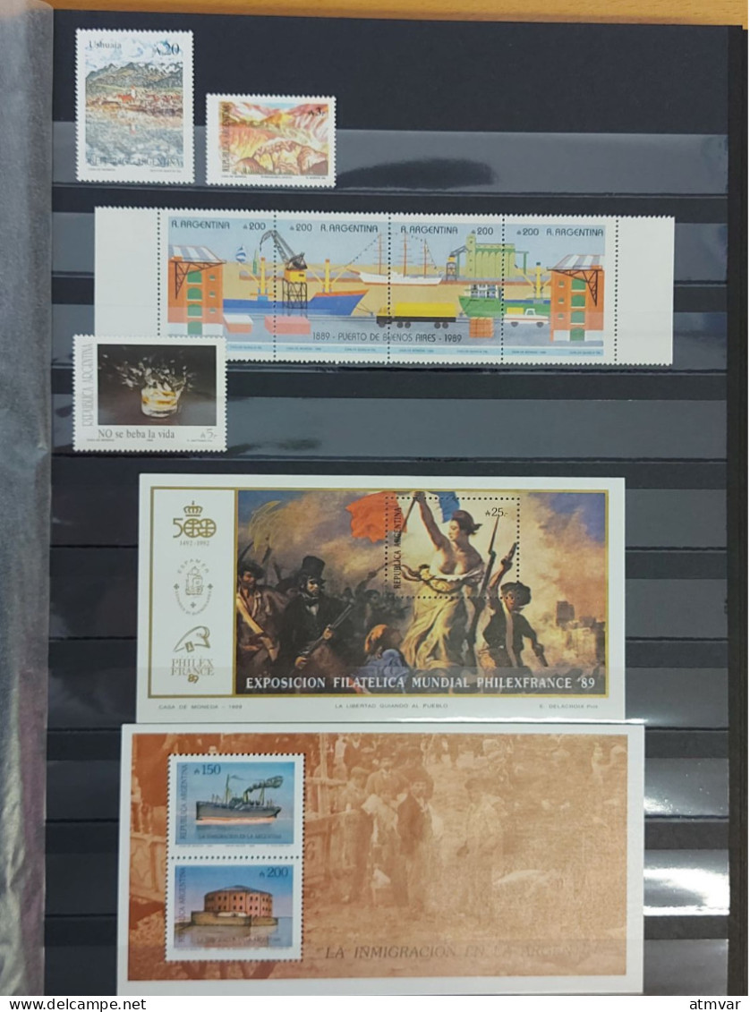 ARGENTINA (60s-2000s) Collection mint sets & sheets / Series + feuillets neufs / Colección series, hojas nuevas OCA