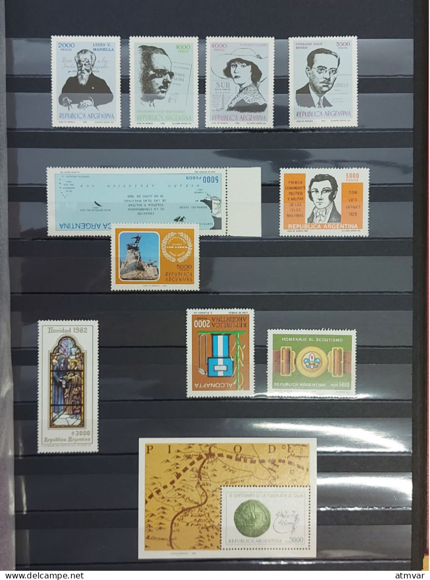 ARGENTINA (60s-2000s) Collection mint sets & sheets / Series + feuillets neufs / Colección series, hojas nuevas OCA