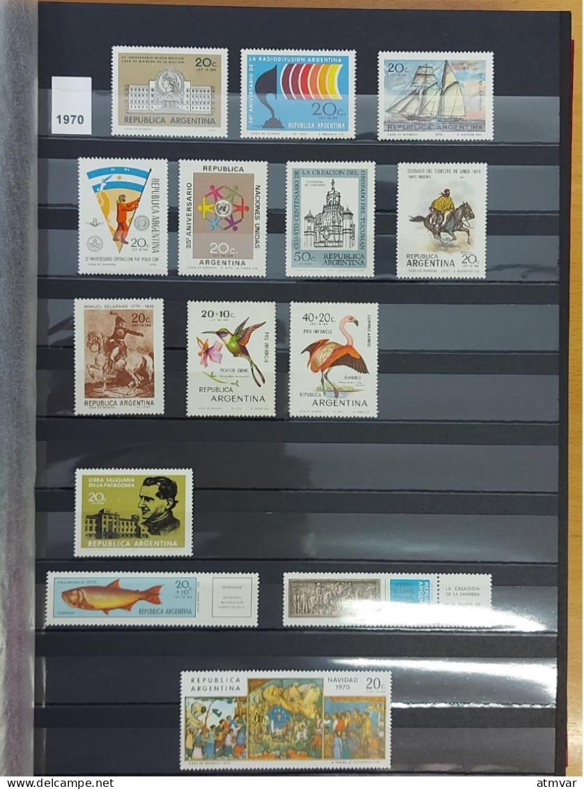 ARGENTINA (60s-2000s) Collection mint sets & sheets / Series + feuillets neufs / Colección series, hojas nuevas OCA