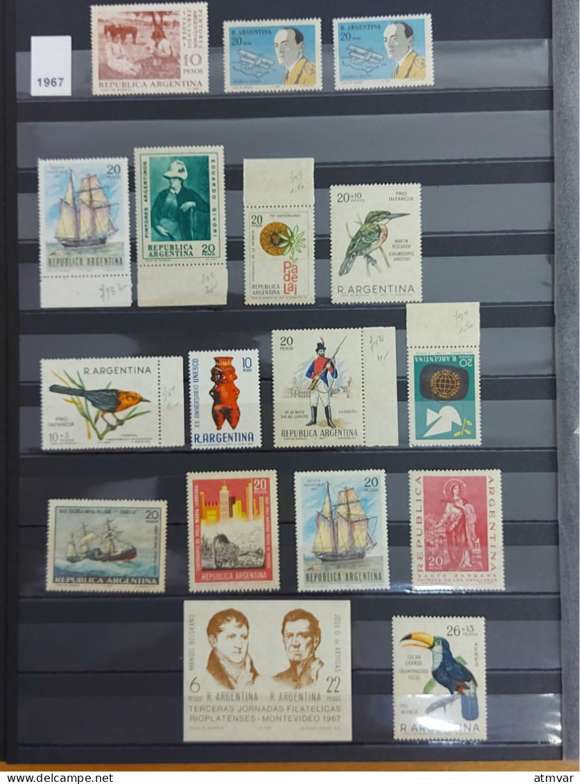 ARGENTINA (60s-2000s) Collection mint sets & sheets / Series + feuillets neufs / Colección series, hojas nuevas OCA