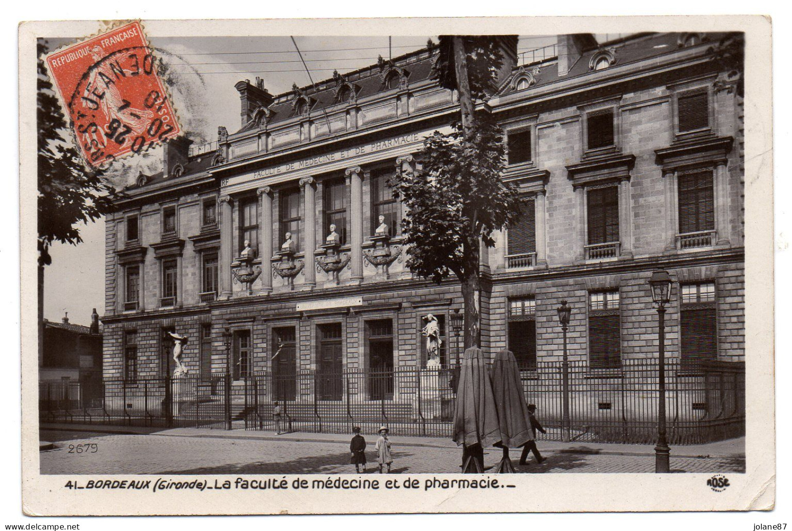 CPA      33    BORDEAUX   1910     FACULTE DE MEDECINE ET DE PHARMACIE - Bordeaux