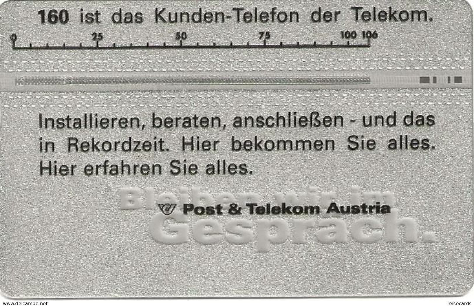 Austria: Telekom - 1998 800A Service 160 - Austria