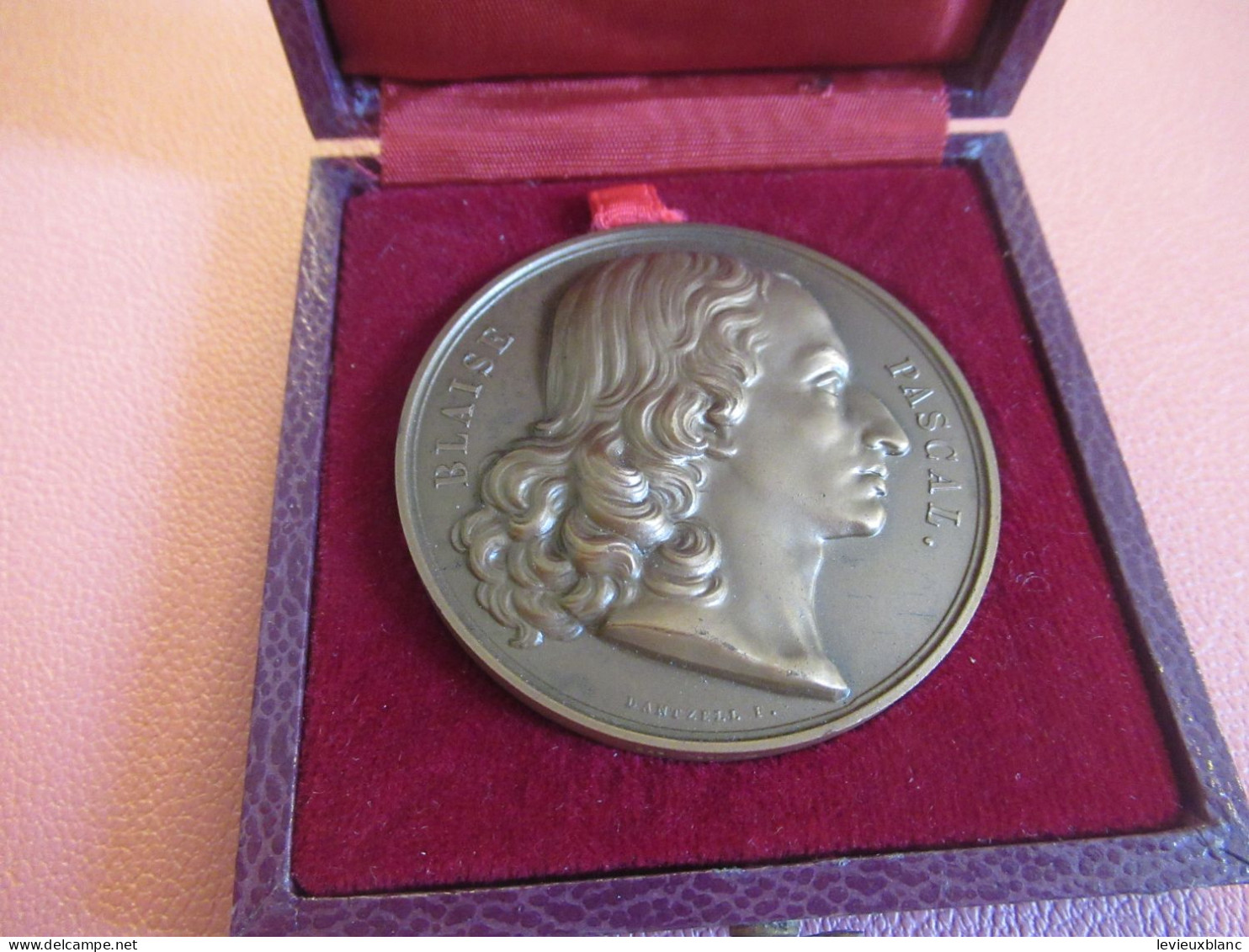 Médaille De Table Avec Ecrin/Blaise PASCAL/IBM France/ ALIAS/ Bronze/ 1969               MED500 - Otros & Sin Clasificación