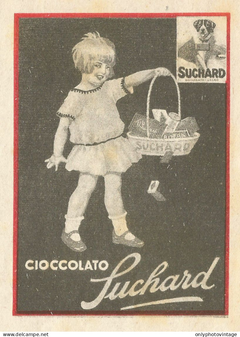 Cioccolato SUCHARD - Pubblicità 1931 - Advertising - Reclame