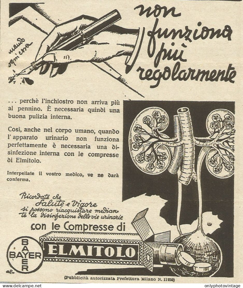 Elmitolo - Non Funziona Più Regolarmente - Pubblicità 1934 - Advertising - Werbung