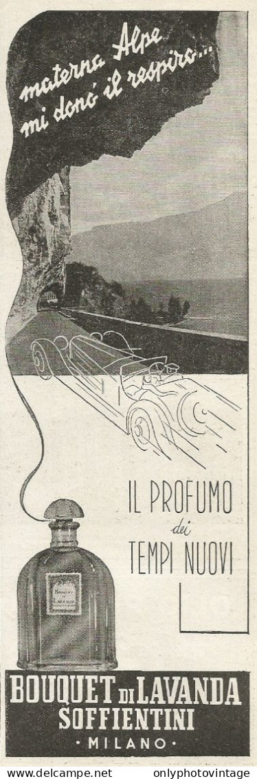 Bouquet Di Lavanda SOFFIENTINI - Pubblicità 1937 - Advertising - Publicités