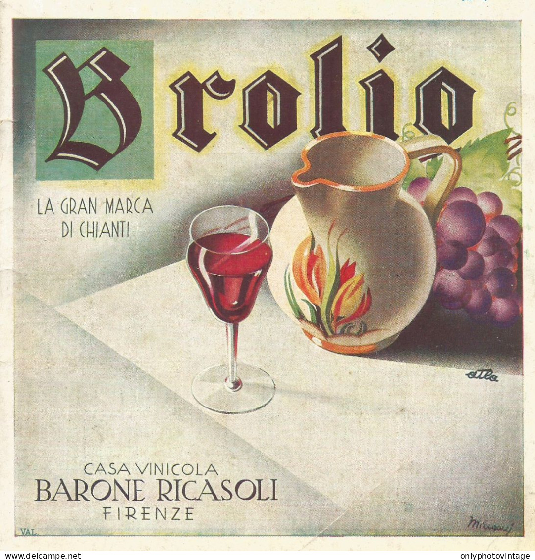 BROLIO La Gran Marca Di Chianti - Pubblicità 1931 - Advertising - Publicités