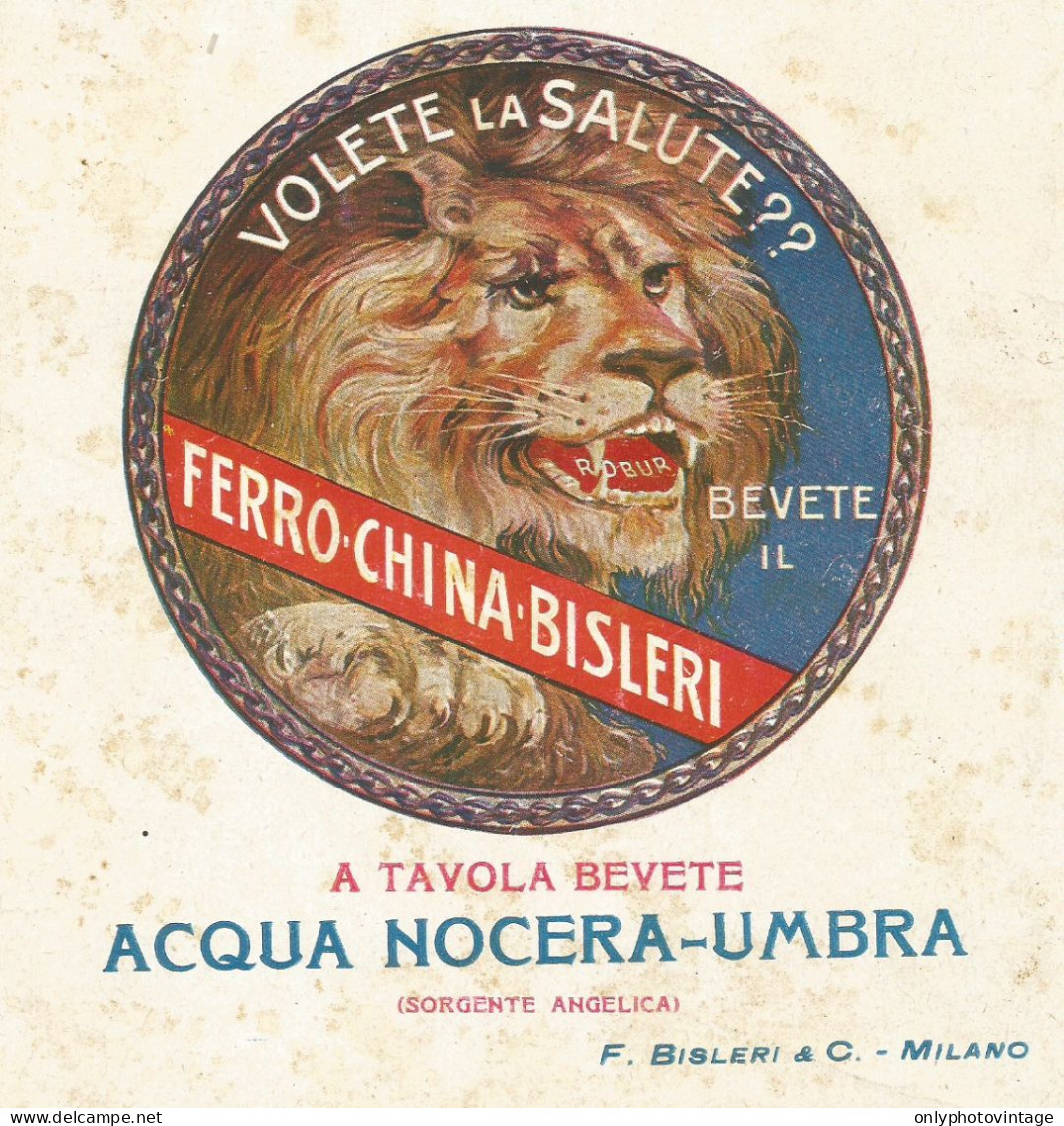 Ferro China BISLERI - Pubblicità 1927 - Advertising - Publicités
