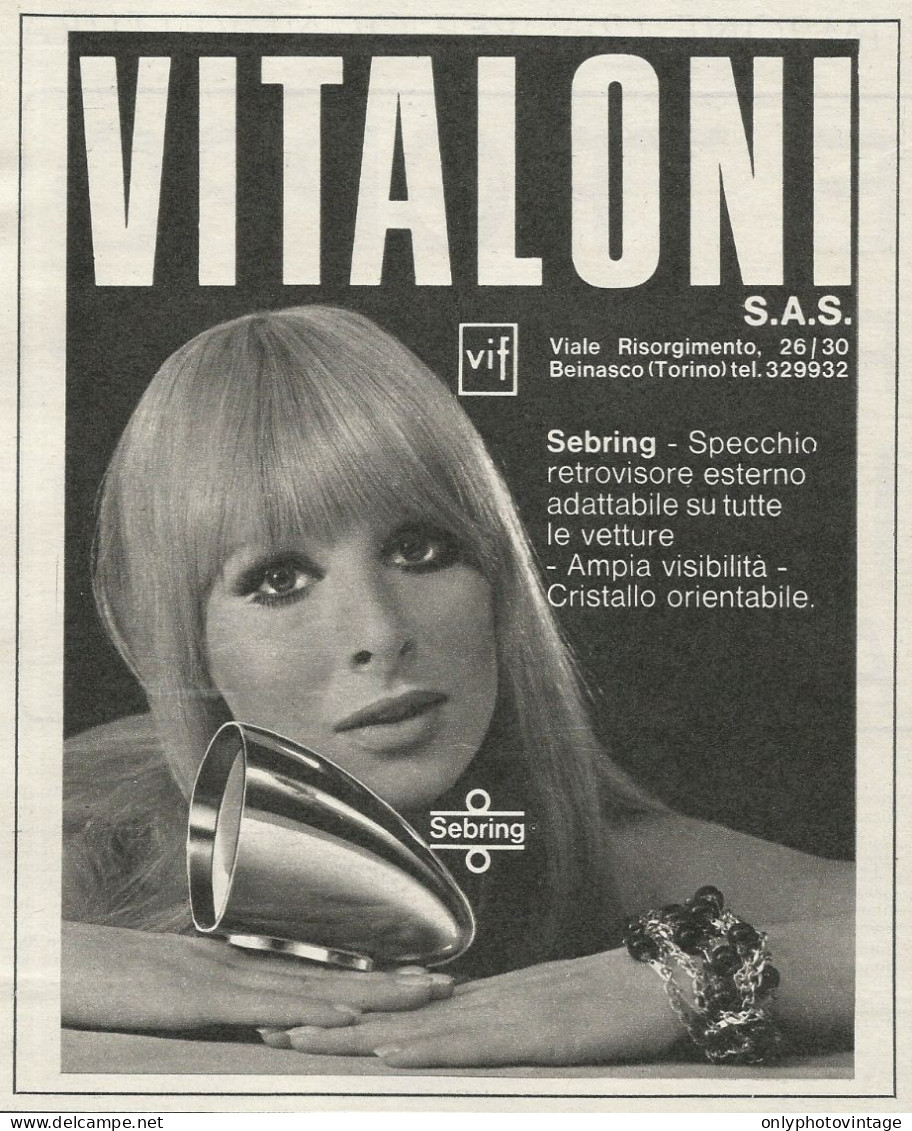 Specchio Retrovisore VITALONI - Pubblicità 1967 - Advertising - Publicités