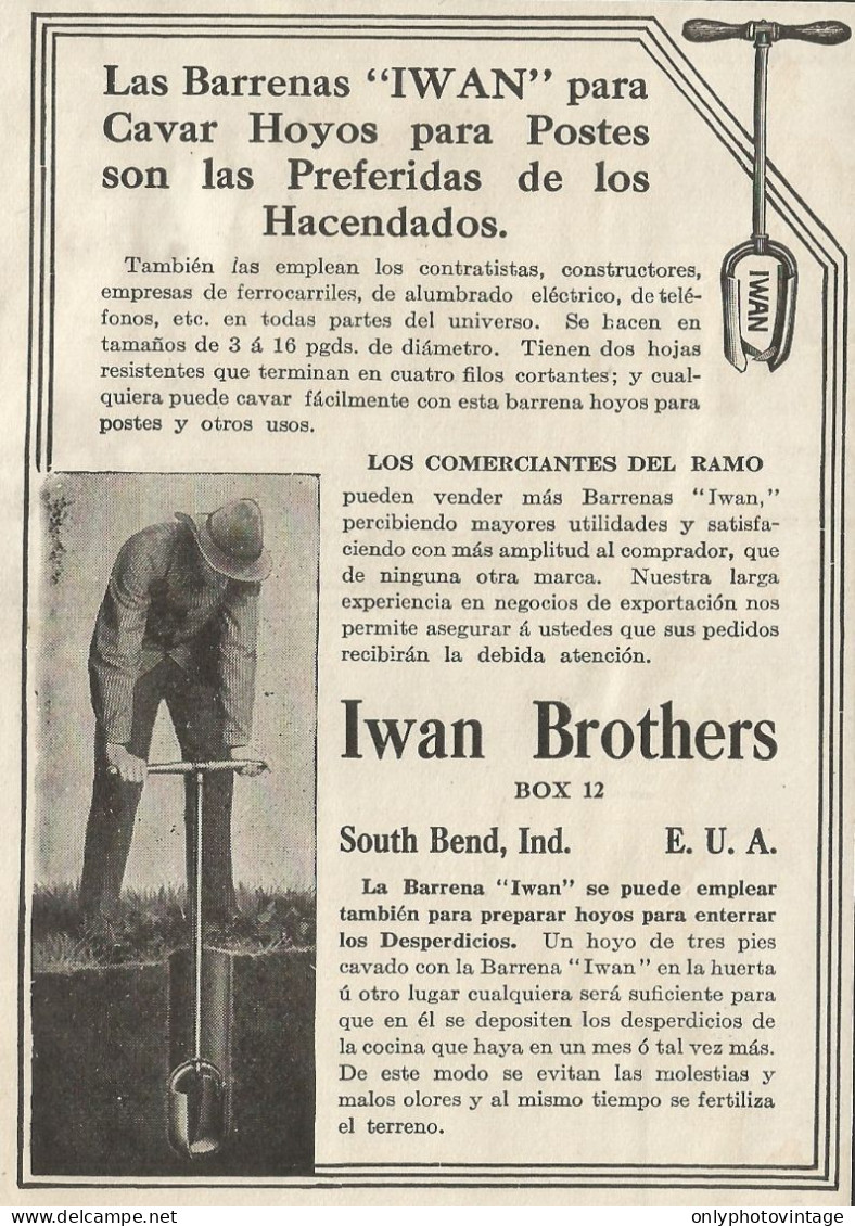 Iwan Brothers - Pubblicità 1913 - Advertising - Publicités