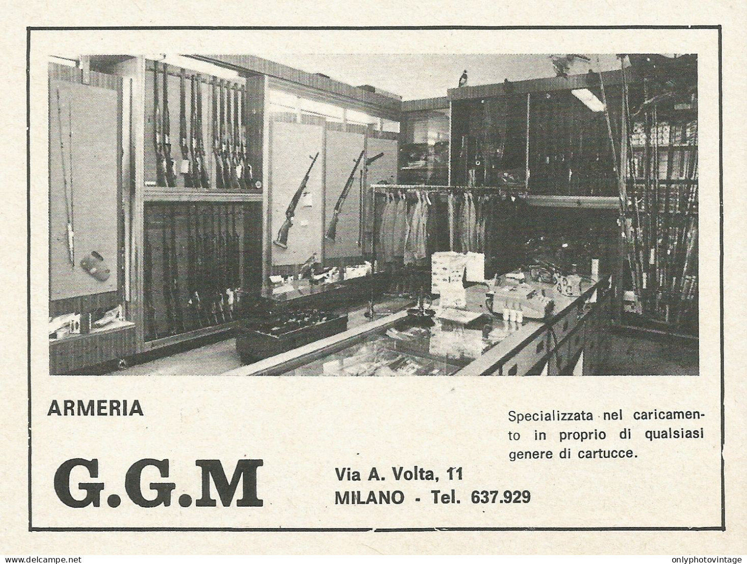 ARMERIA G.G.M. Milano - Pubblicità 1972 - Advertising - Publicités