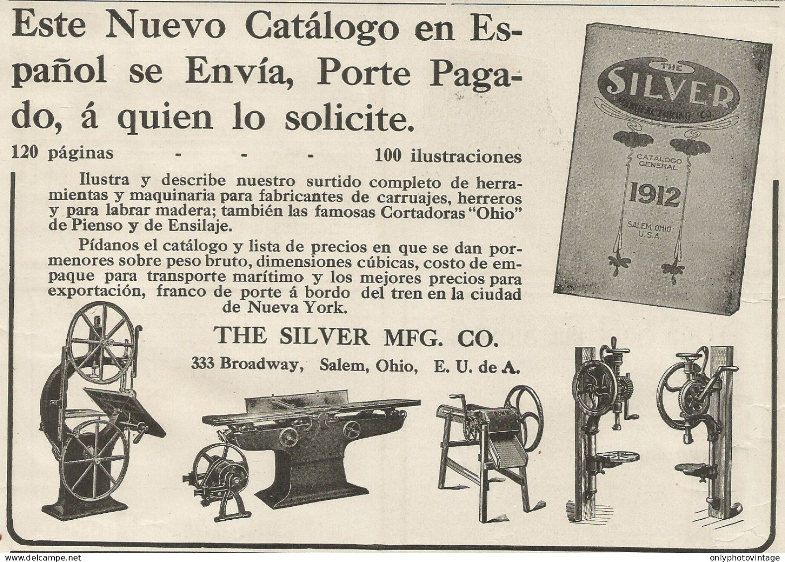 THE SILVER Manifacturing - Ohio - Pubblicità 1913 - Advertising - Publicités