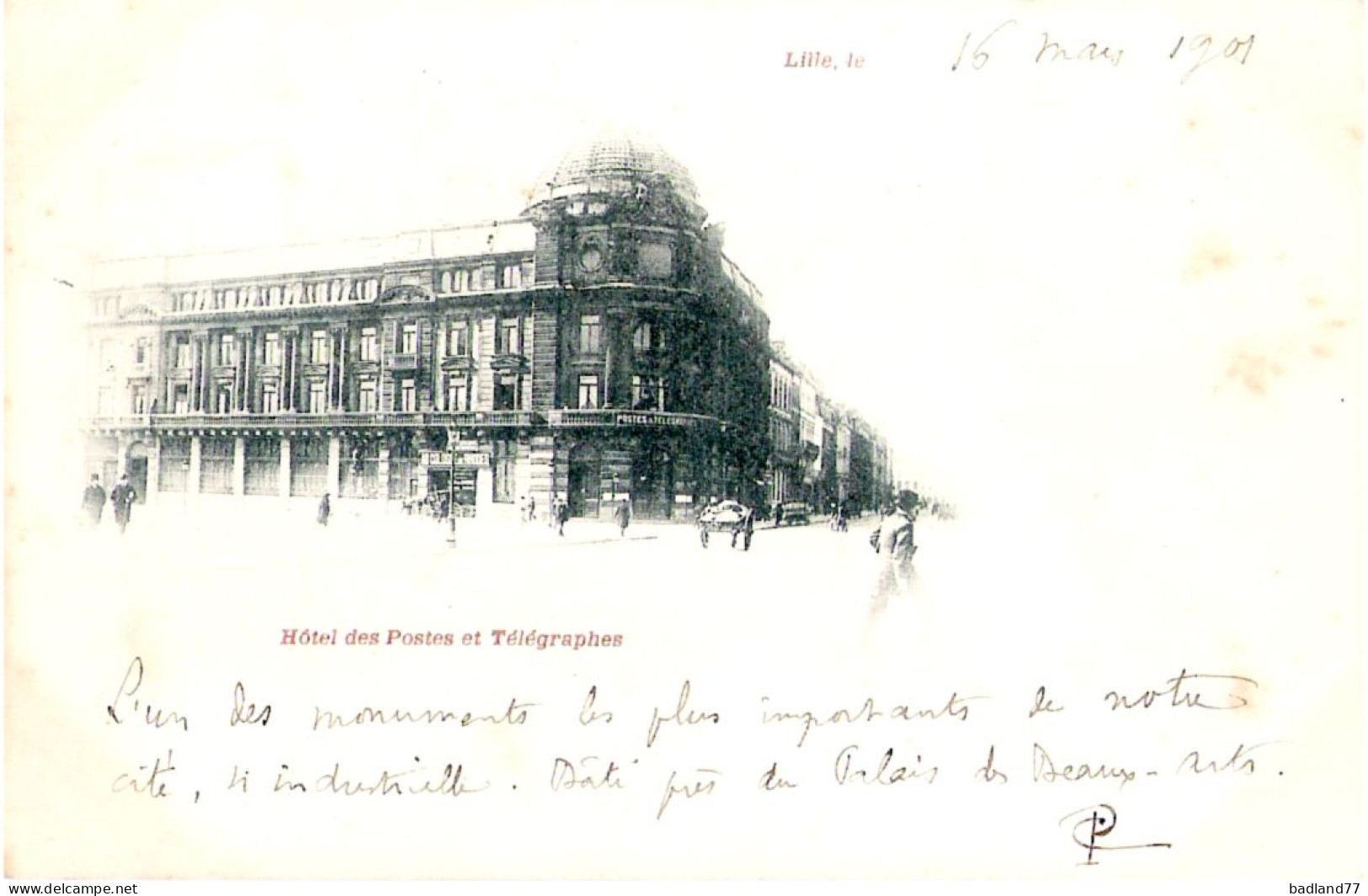 59 - LILLE - Hôtel Des Postes Et Télégraphe - Lille