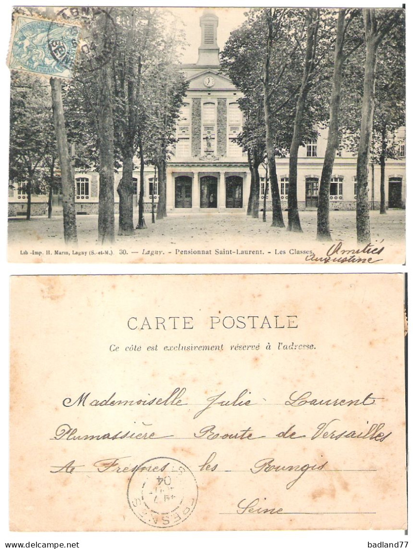 77 - LAGNY - Pensionnat Saint-Laurent - Les Classes - Lagny Sur Marne