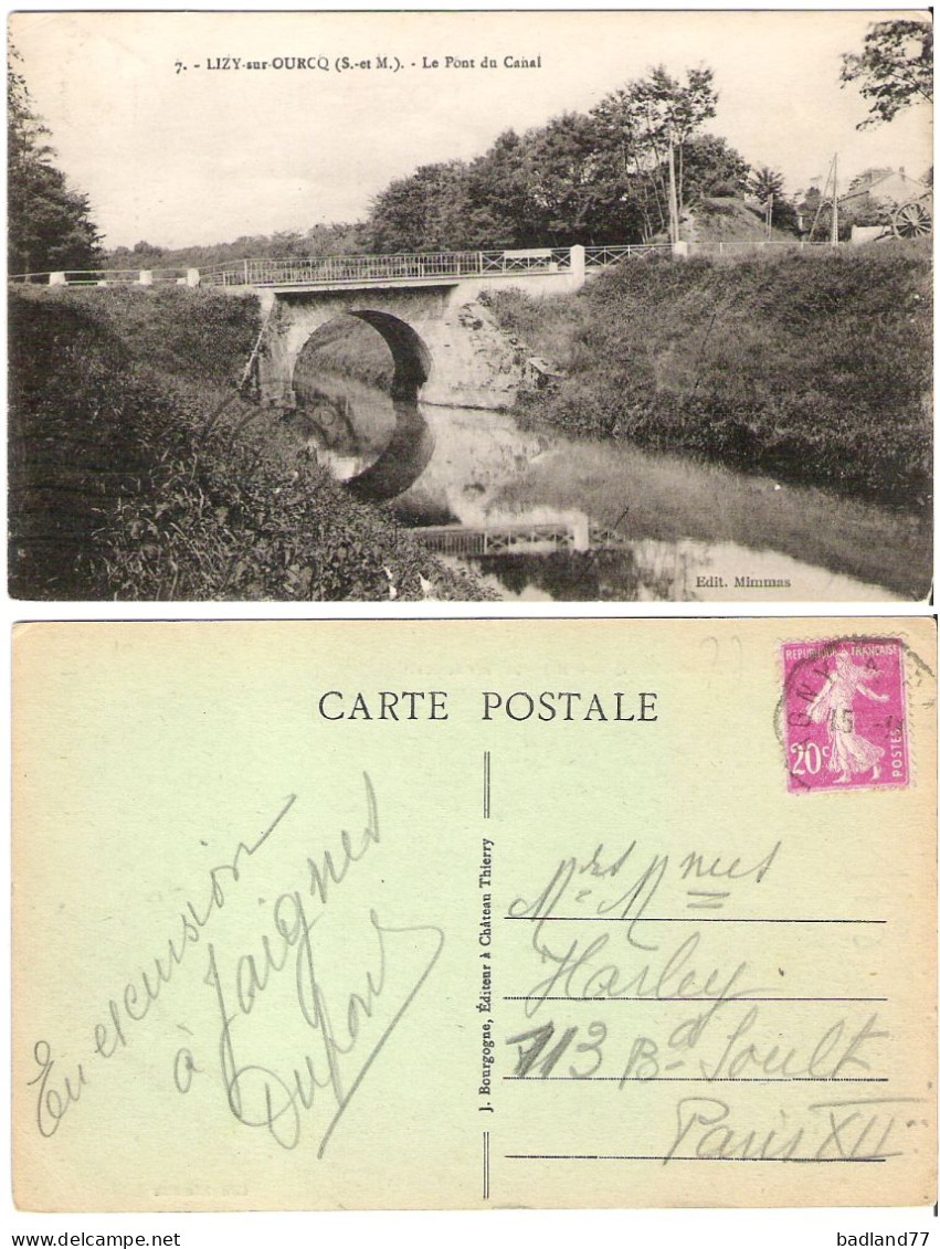 77 - LIZY-SUR-OURCQ (S.-et-M.) - Le Pont Du Canal   - Lizy Sur Ourcq