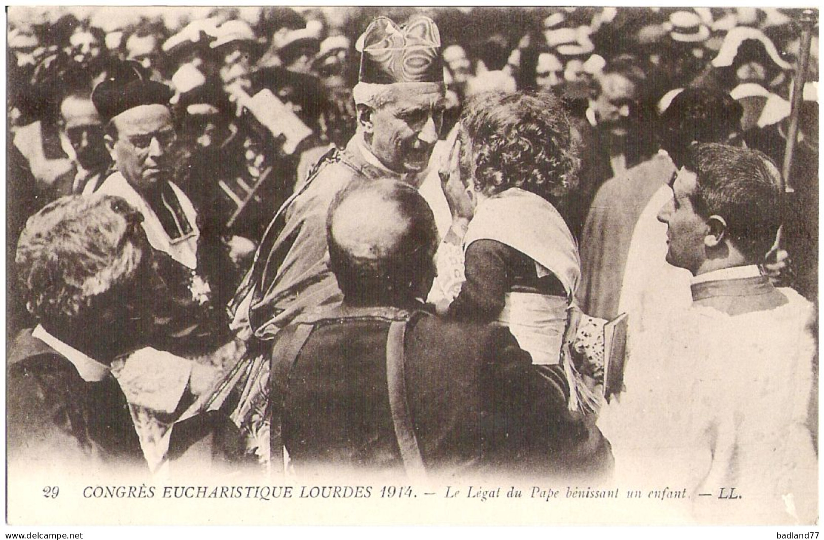 65 - Congrès Eucharistique Lourdes 1914 - Le Légat Du Pape - Lourdes