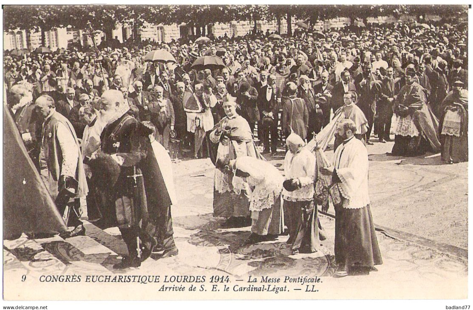 65 - Congrès Eucharistique Lourdes 1914 - La Messe Pontificale - Lourdes