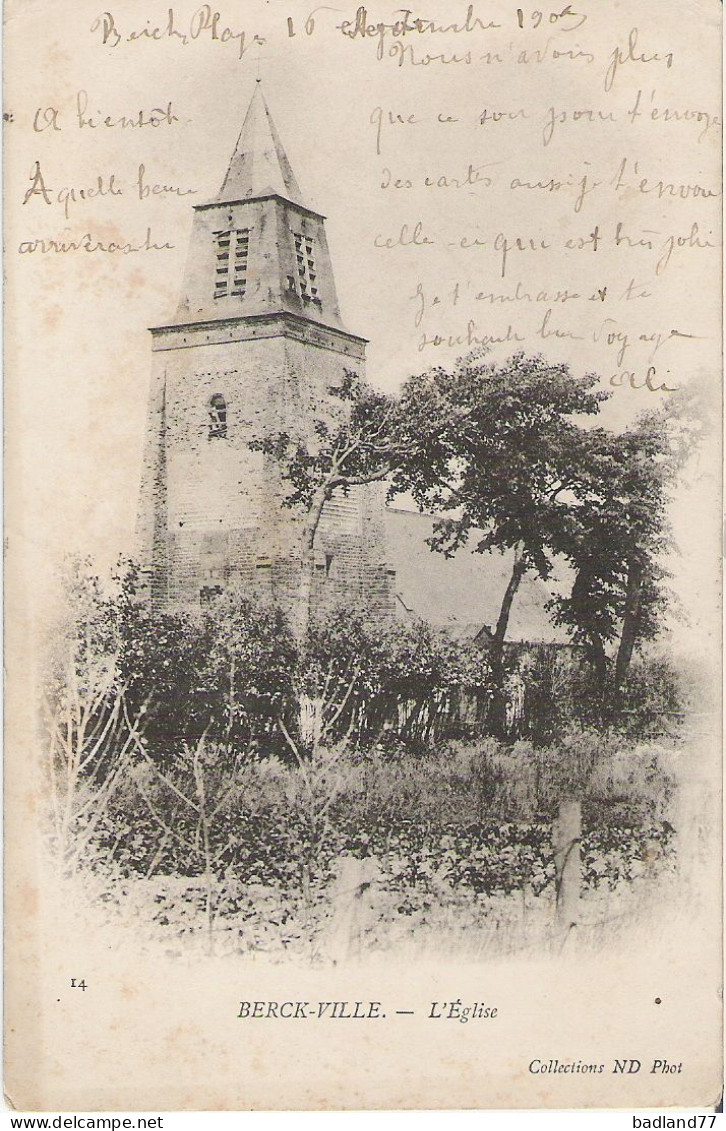 62 - BERCK-VILLE - L'Eglise - Berck