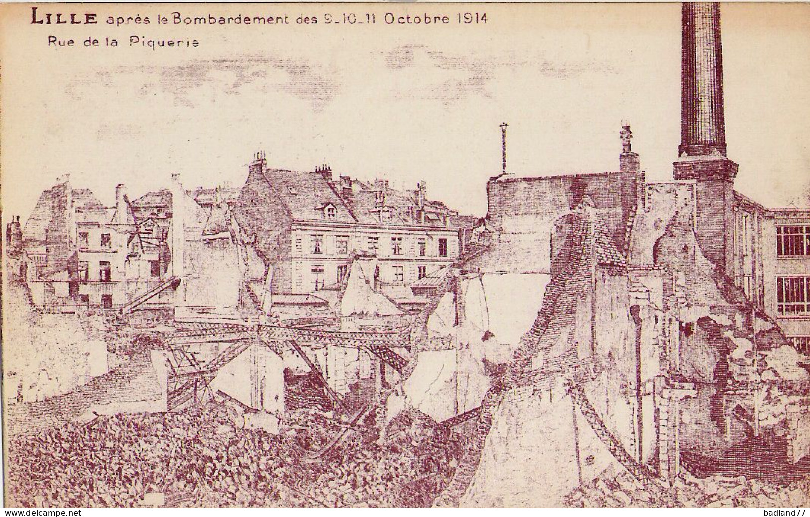 59 - LILLE - Après Le Bombardement Octobre 1914 - Lille