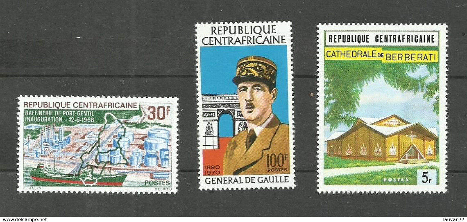 République CENTRAFRICAINE N°102, 148, 149 Neufs** Cote 4.75€ - Centrafricaine (République)