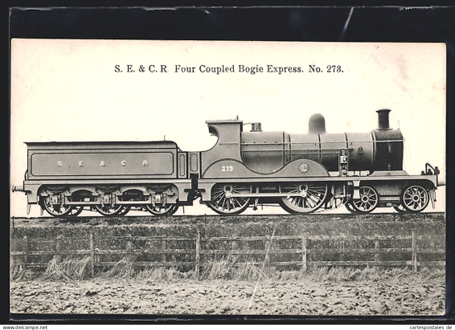 Pc S.E. & C.R. Four Coupled Bogie Express No. 273, Englische Eisenbahn  - Treinen
