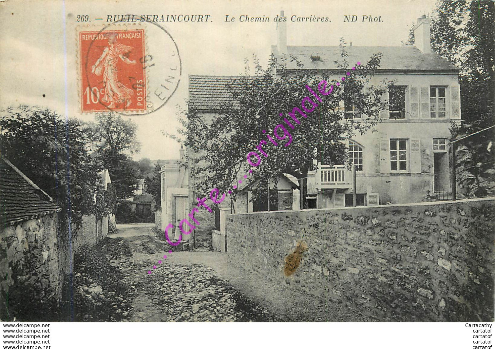 95.  RUEIL SERAINCOURT .  Chemin Des Carrières . - Autres & Non Classés