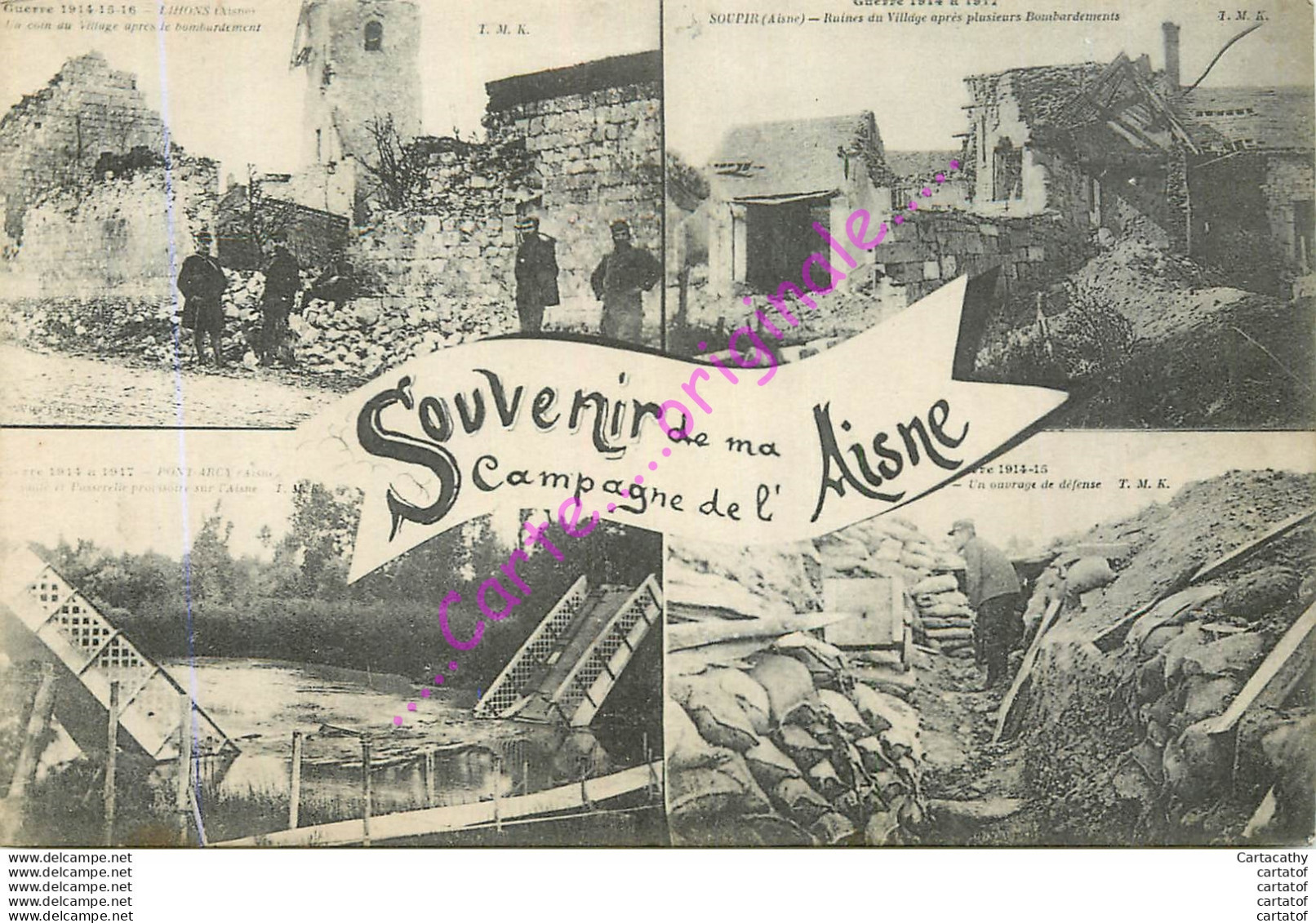 SOUVENIR De Ma CAMPAGNE De L'AISNE .   GUERRE 1914-18 - Sonstige & Ohne Zuordnung
