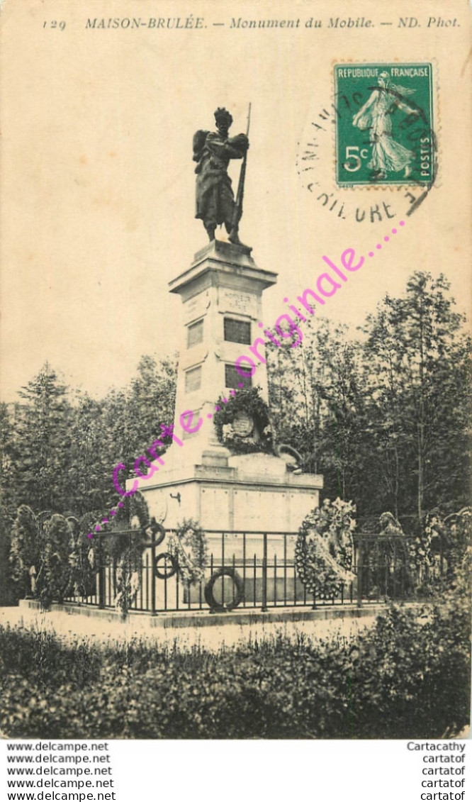 76.  MAISON BRULEE .  Monument Du Mobile . - Autres & Non Classés