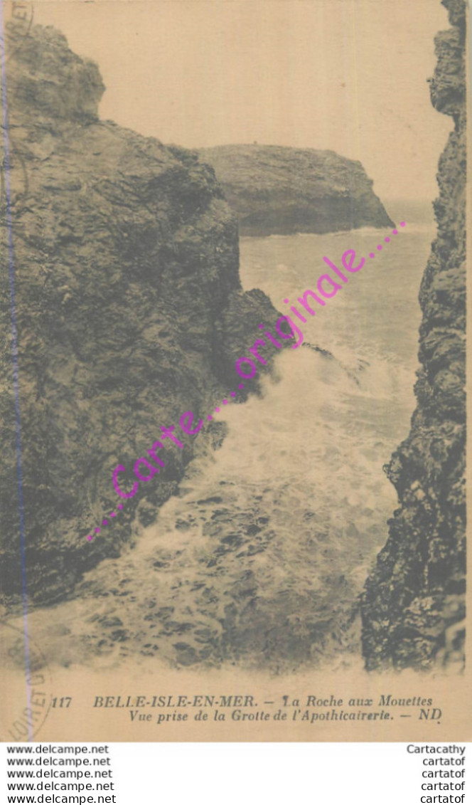 56.  BELLE ISLE EN MER .  La Roche Aux Mouettes . - Belle Ile En Mer