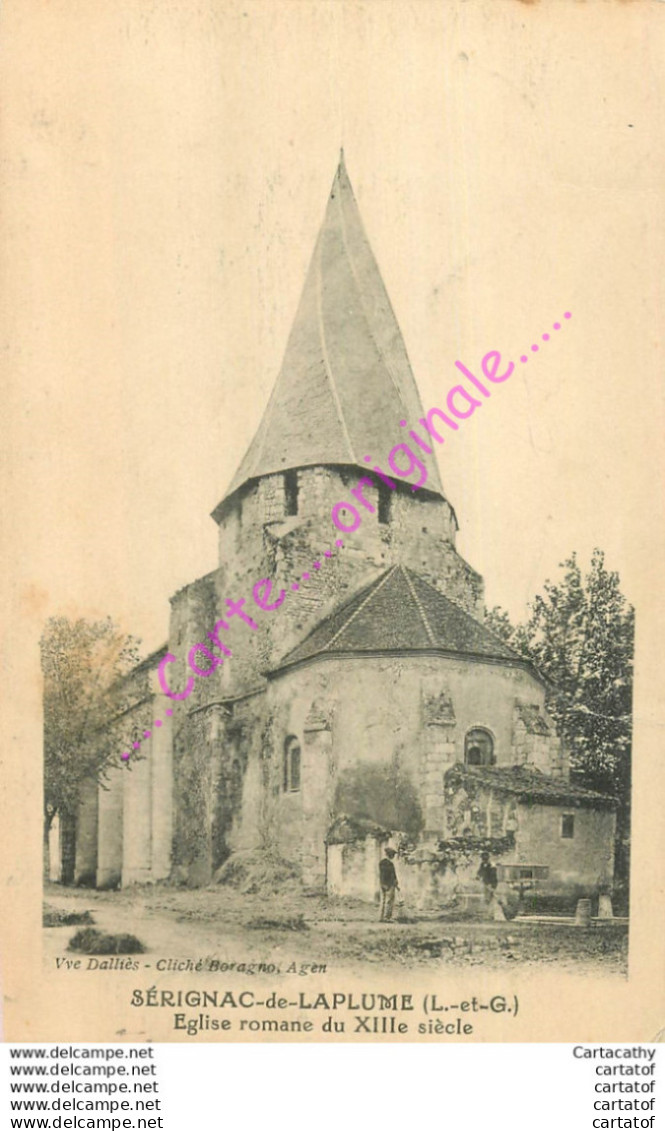 47.  SERIGNAC De LAPLUME . Eglise Romane . - Andere & Zonder Classificatie