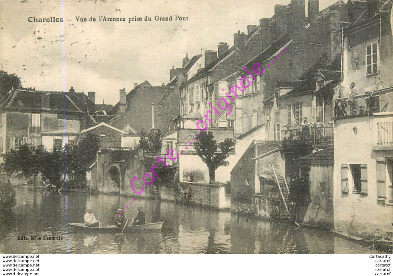 71.  CHAROLLES .  Vue De L'Arconce Prise Du Grand Pont . - Charolles