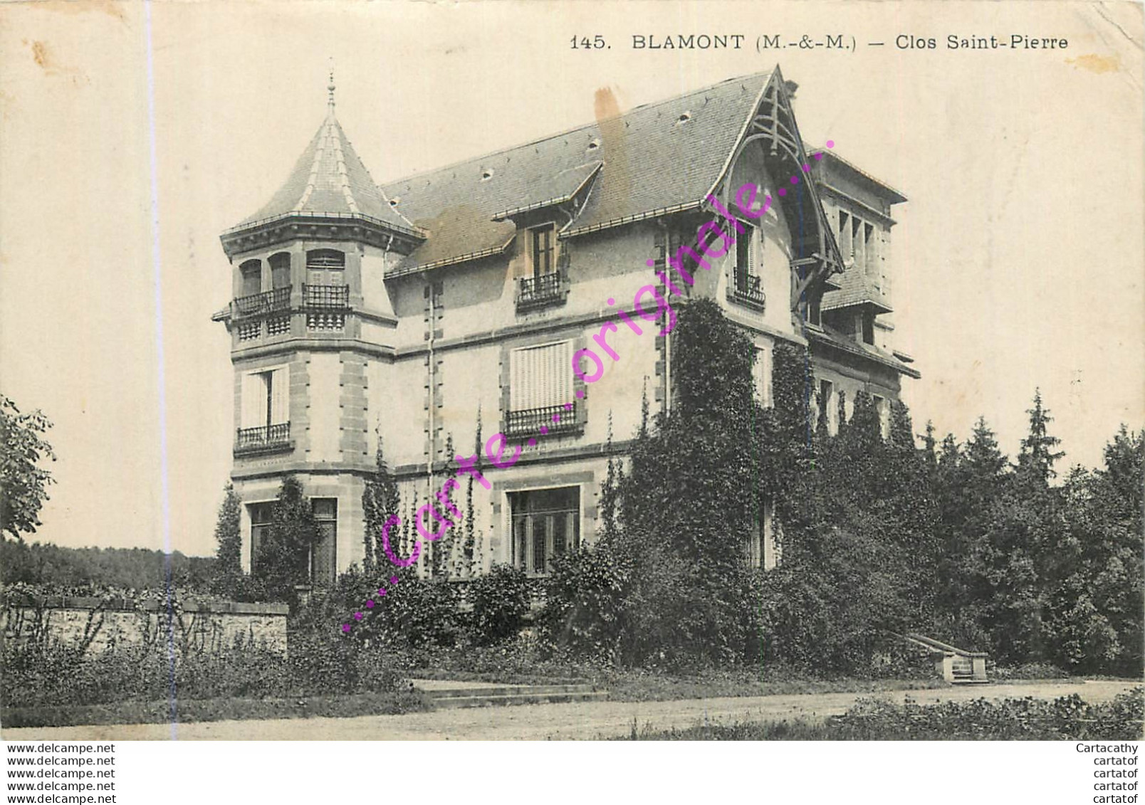 54.  BLAMONT .  Clos Saint-Pierre . - Blamont