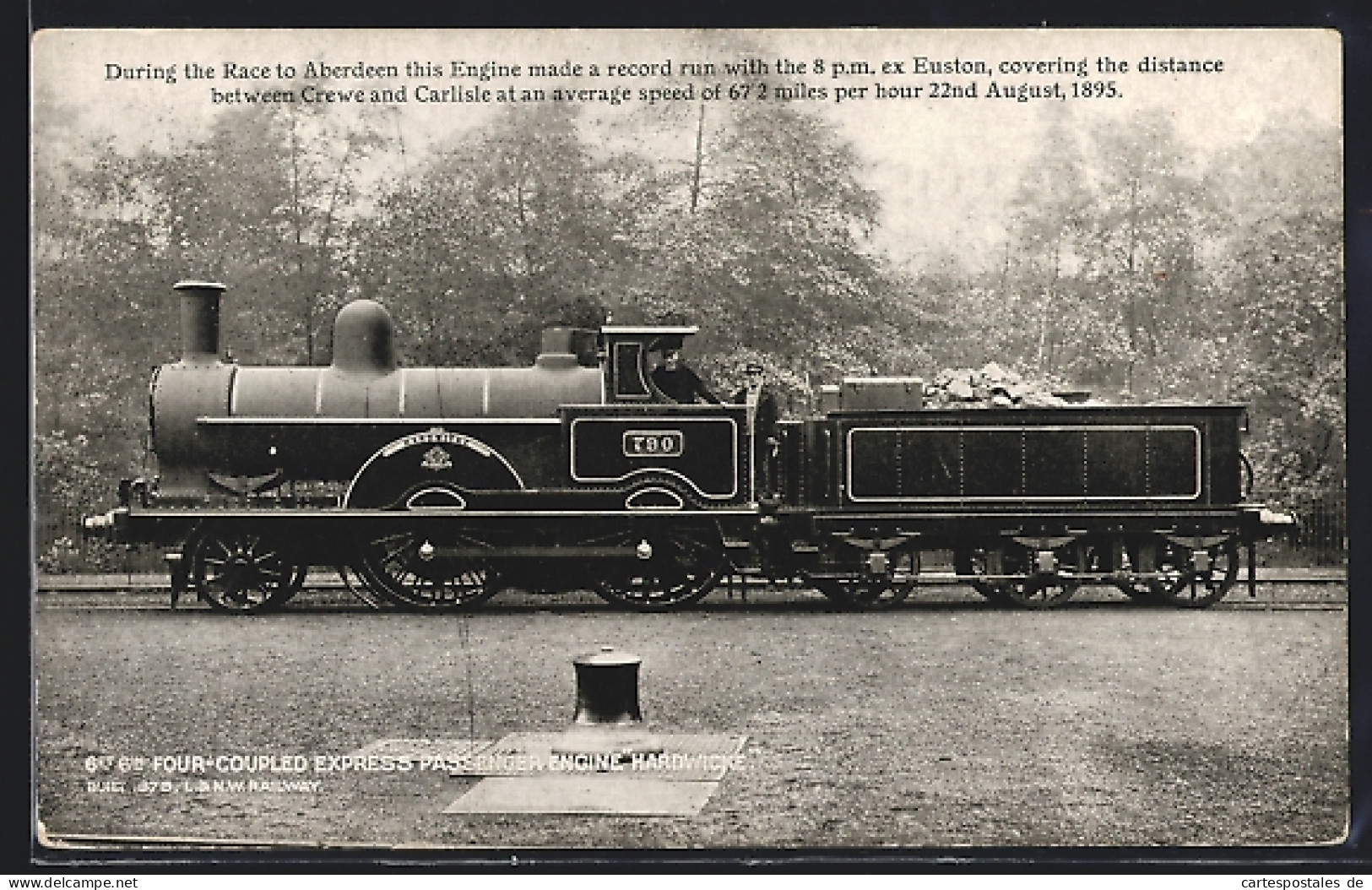 Pc Englische Eisenbahn-Lokomotive No. 790 Hardwicke Der L. & N. W. Railway  - Trenes