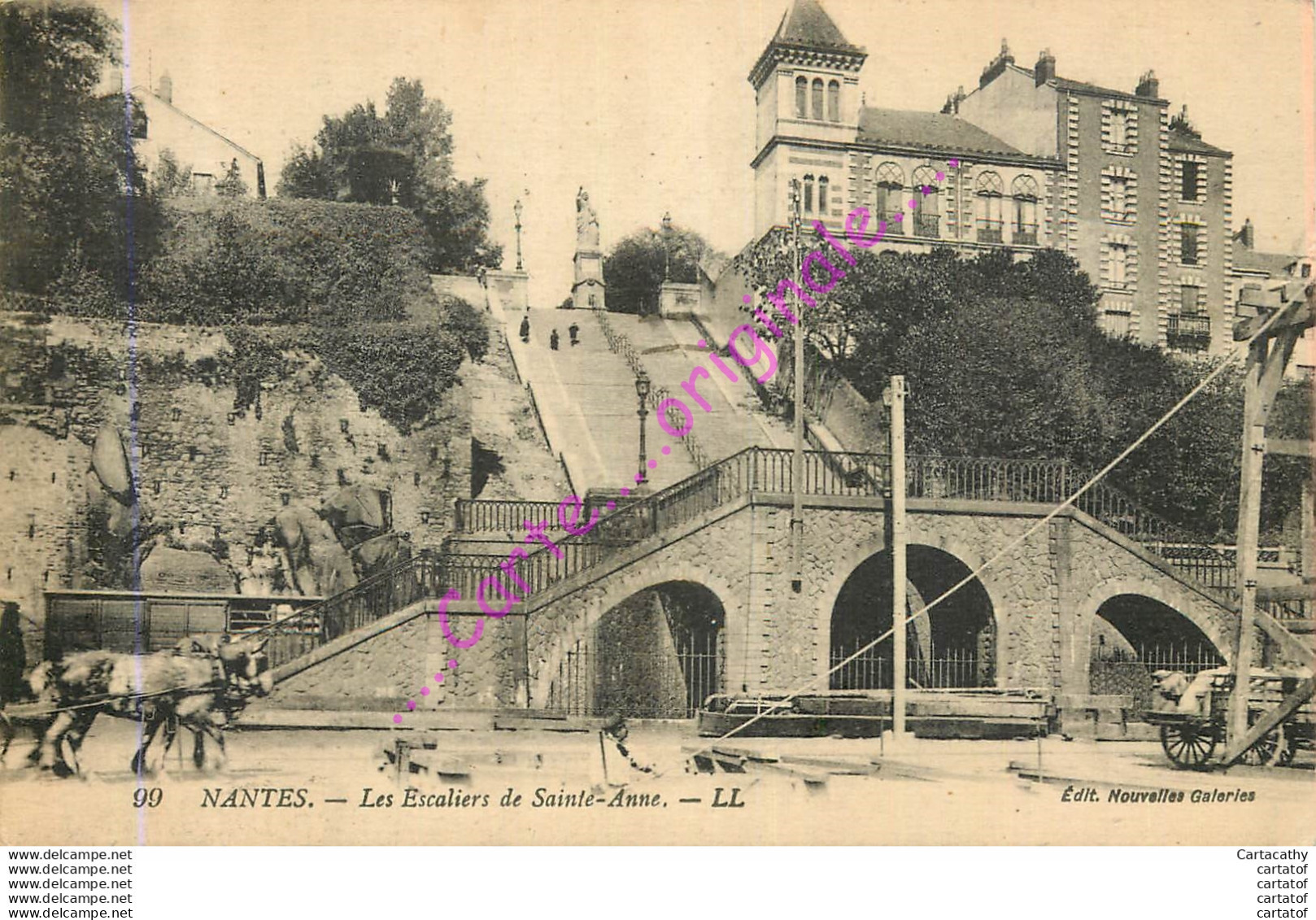 44.  NANTES .  Les Escaliers De Sainte-Anne . - Nantes