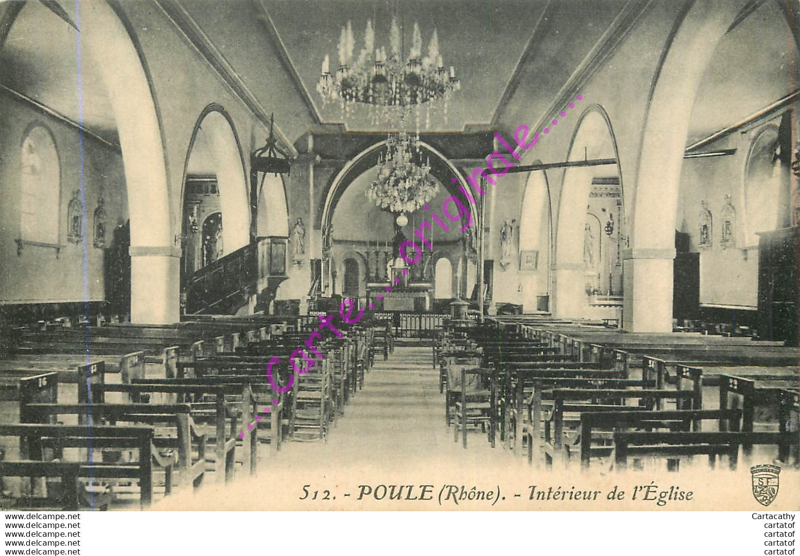 69.  POULE .  Intérieur De L'Eglise . - Otros & Sin Clasificación