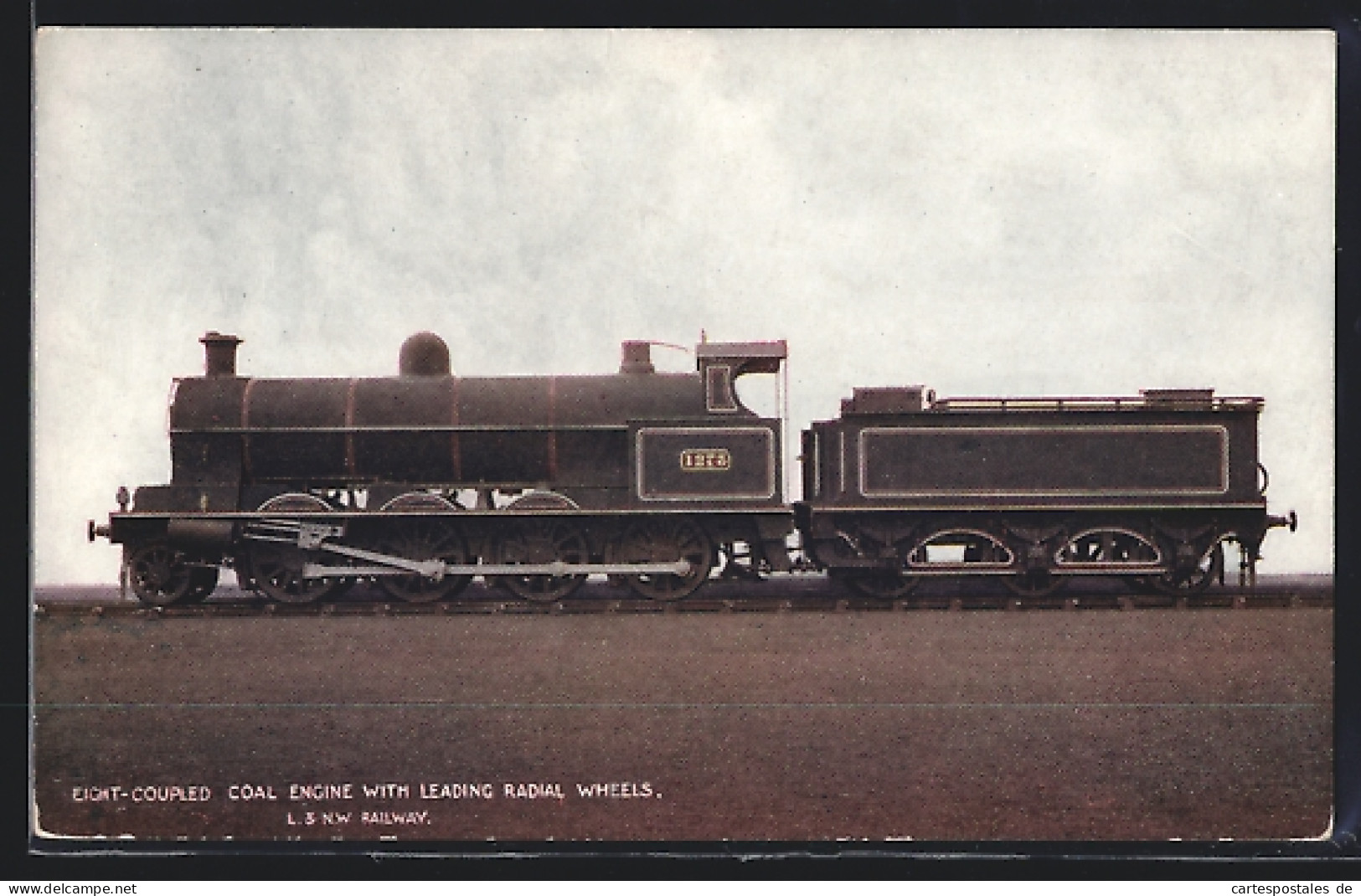 Pc L. & N.W. Railway, Coal Engine With Leading Radial Wheels, No. 1273, Britische Eisenbahn  - Eisenbahnen