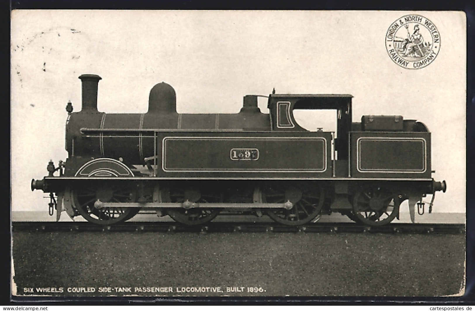 Pc Englische Eisenbahn 1597, Six Wheels Coupled Side-Tank Passenger Locomotive  - Treinen
