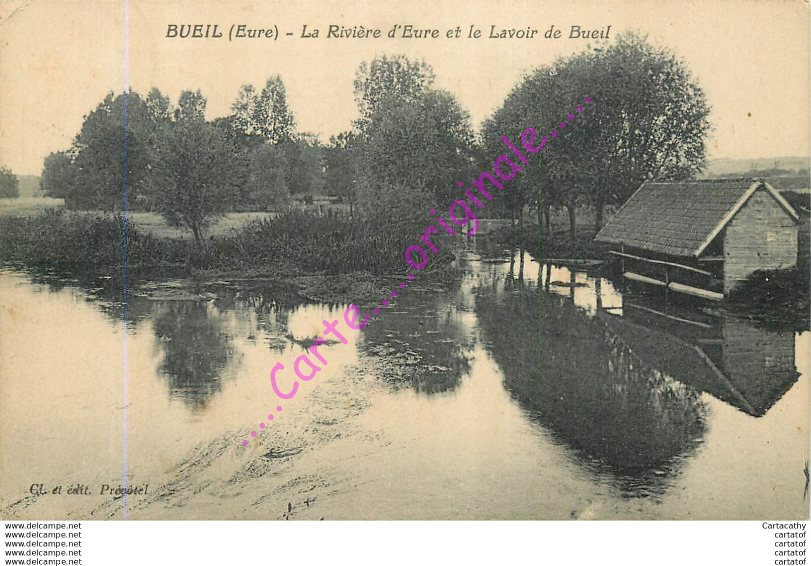 27.  BUEIL .  La Rivière De L'Eure Et Le Lavoir De Beuil . - Autres & Non Classés