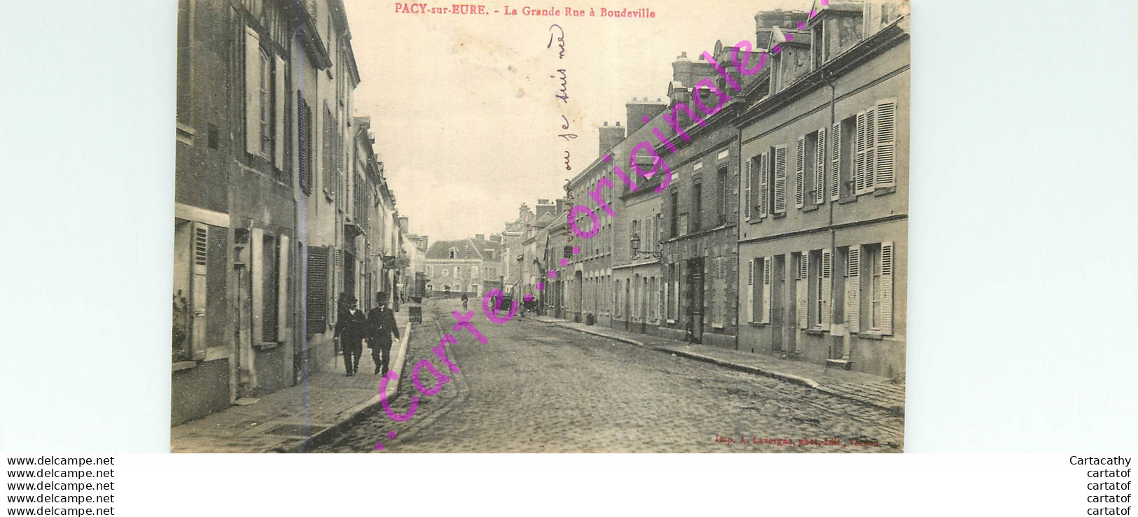 27.  PACY SUR EURE .  La Grande Rue à BOUDEVILLE . - Pacy-sur-Eure