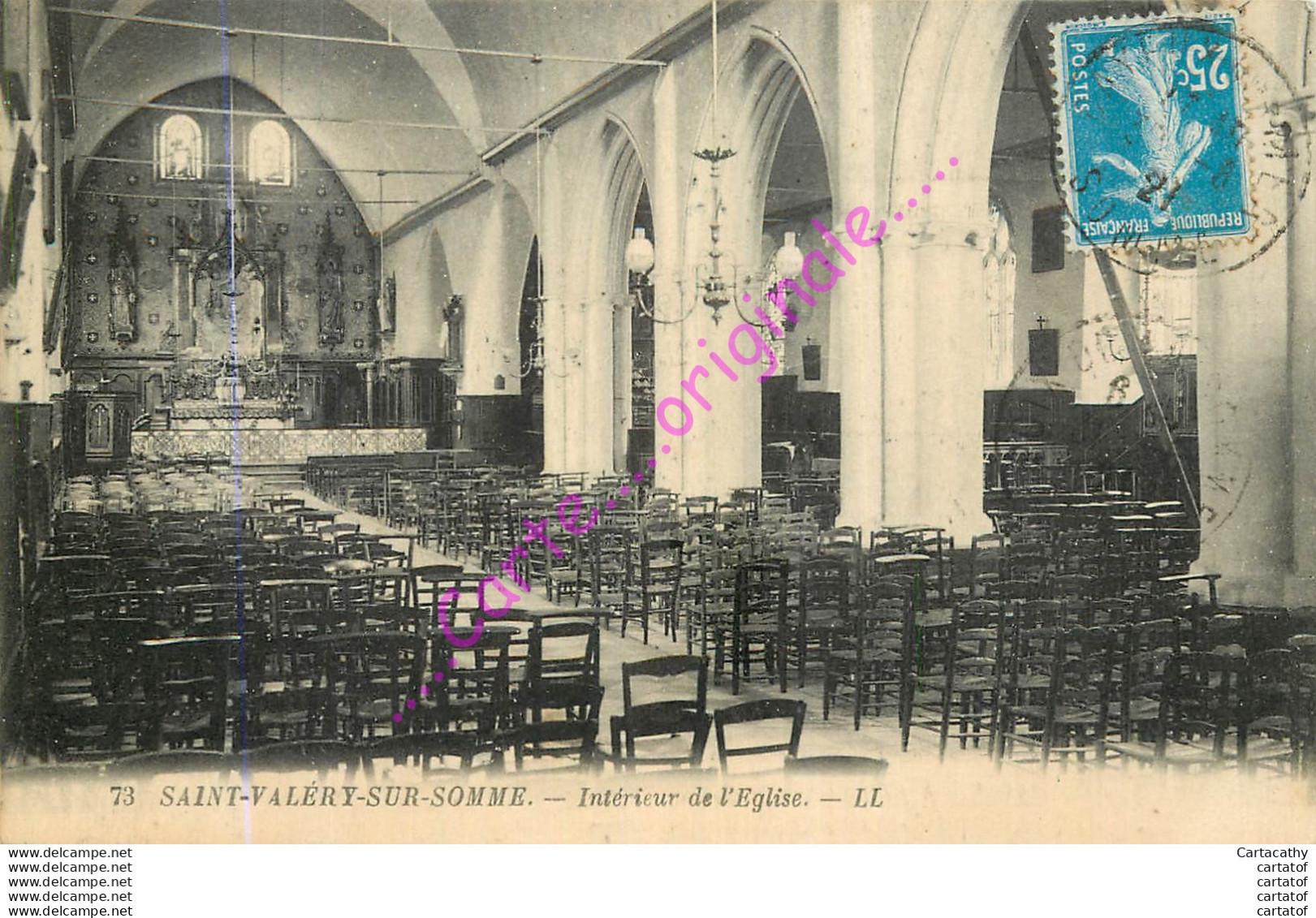 80.  SAINT VALERY SUR SOMME .  Intérieur De L'Eglise . - Saint Valery Sur Somme