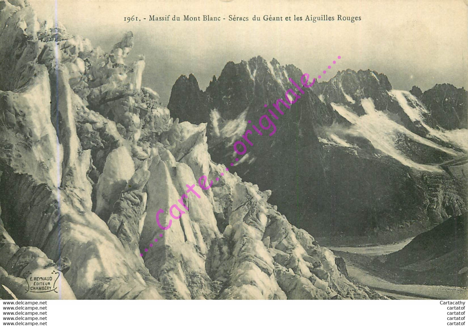 Massif Du MONT BLANC .  Séracs Du Géant Et Les Aiguilles Rouges . - Other & Unclassified