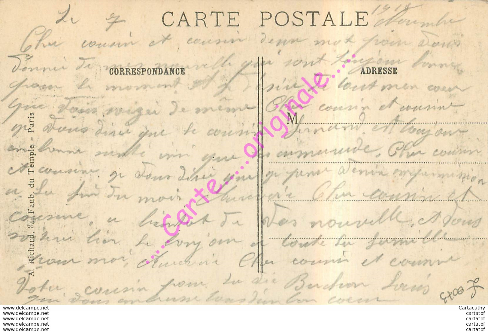 62.  LA TARGETTE .  La Rue Principale Après Les Terribles Combats De Mai Et Juin 1915 . - Otros & Sin Clasificación